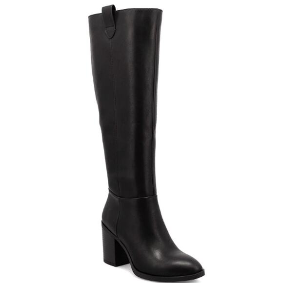 MIA Hadley Block-Heel Tall Boots in Black NIB NEW Size 8.5 - Picture 1 of 9